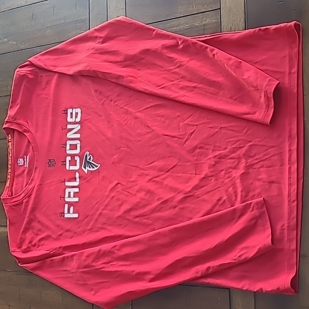 NFL Atlanta Falcons Red dri-tek long sleeve shirt kids XL